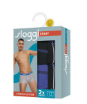 Pánské boxerky Start Hipster C2P box - UNKNOWN - modročerné V005 - SLOGGI UNKNOWN 7