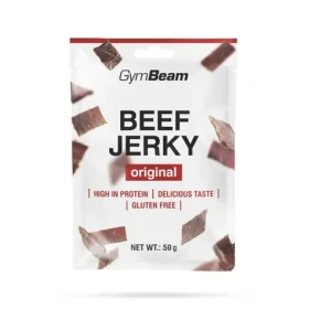 Sušené maso Beef Jerky - GymBeam (originál, 50 g) (35542-1-50g)