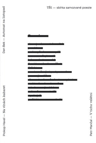 Tři sbírka samozvané poezie Dan Bek