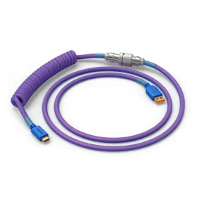 Glorious GMMK USB-C/USB-A kroucený kabel 1.4m fialová / pro klávesnice Glorious / 1x USB-C(M) / 1x USB-A(M) (GLO-KB-ACC-CBL-COIL-NEB)