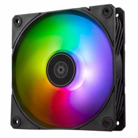SilverStone Shark Force RGB černá / 120mm / Fluid Dynamic Bearing / 41.2 dB @ 2500 RPM / 100 CFM / 4-Pin PWM (SST-SF120B-ARGB)