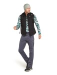Pánské merino tričko s dlouhým rukávem ICEBREAKER Mens 200 Oasis LS Crewe POW AOP, Snow Aop velikost: L