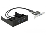 Delock Přední panel 2 x USB 3.0 + karta PCI Express 2 x USB 3.0 černá (61893)