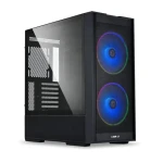 Lian Li LANCOOL 206 černá / PC skříň / ATX / Bez zdroje / 2x USB 3.0 / průhledná bočnice (LANCOOL 206RX)