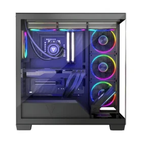 Modecom Volcano Stellar ARGB 8F černá / Skříň / ATX / 1x USB-C / 2x USB 3.0 / 8x120mm ARGB (AT-STELLAR-8F-ARGB-10)