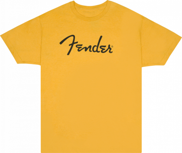 Fender Spaghetti Logo T-Shirt, Butterscotch, XXL