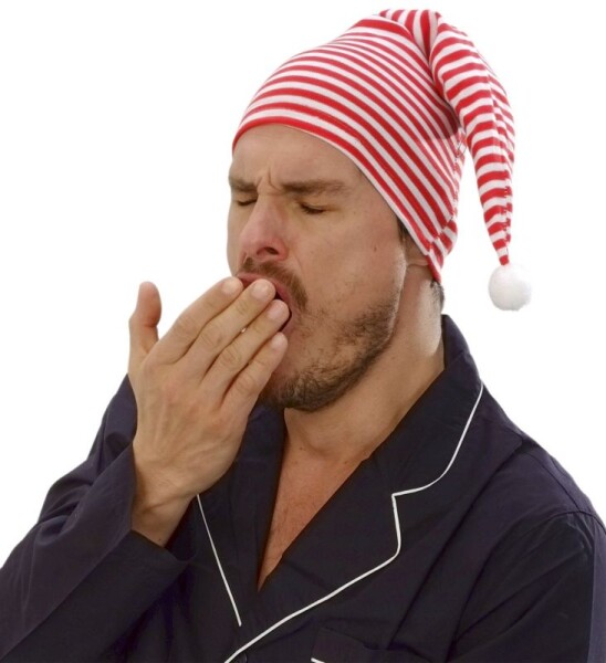 R-Kontakt.cz Čepička na spaní - červeno-bílá