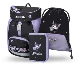 BAAGL SET 3 Airy Kuromi Fortune Dream / Školní set / batoh + penál + sáček / GRS / od 1. třídy ZŠ