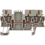 Weidmüller Z-series, Feed-through terminal, Rated cross-section: 2,5 mm², Tension clamp connection, Wemid, Dark Beige, ZDU 2.5 1608510000-100 100 ks