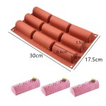 Dortisimo Silikonová forma na pečení/na mražené dezerty Tunely (na 9 ks) 29 x 17 cm