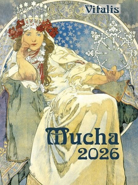 Minikalendář 2026 Mucha