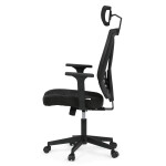 Kancelářská židle, houpací mechanismus, černá látka, KA-W3137 BK