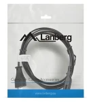 Lanberg CA-C7CA-10CC-0018-BK černá / Napájecí kabel / CEE7/16 - C7 / 1.8 m (CA-C7CA-10CC-0018-BK)