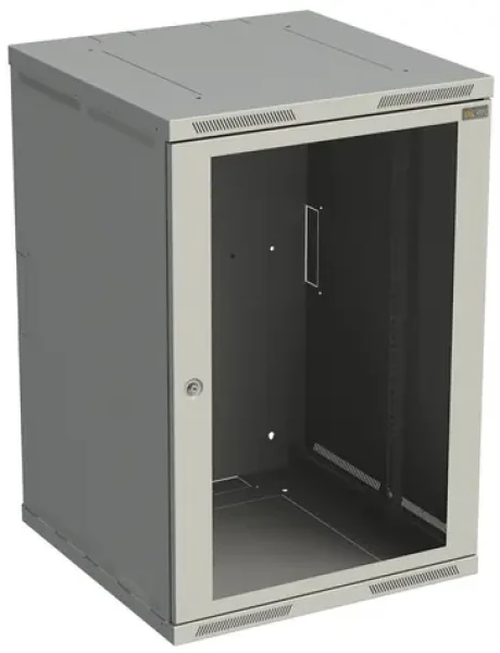 Solarix SENSA-18U-66-11-G šedá / Nástěnný rozvaděč / 600 mm / 18U / dveře sklo / RAL 7035 (83000289)