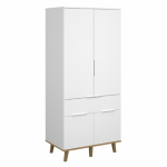 ARTEN (NANO Systems s.r.o.) Regál NEPTUN-1D2S/90 (Bílá/dub kamenný) REGAL-NEPTUN-1D2S-90