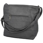 Stylová dámská koženková crossbody kabelka Olbba, tmavě šedá