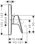 HANSGROHE - Logis Sprchová baterie pod omítku, chrom 71605000