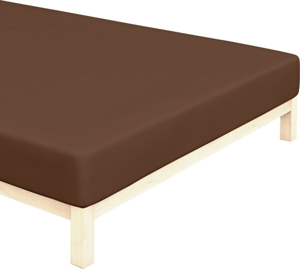 Jersey prostěradlo Tmavě Hnědé Rozměr: 120x200 cm