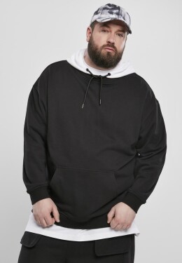 Oversized Hooded Crew černá