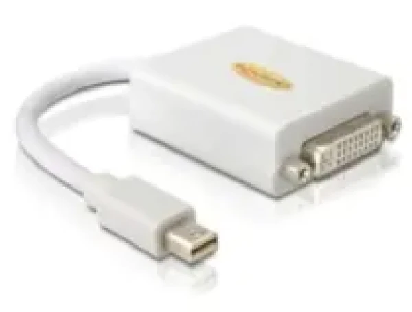 Delock adaptér DisplayPort mini (samec) na DVI 24+5 (samice), bílý (65129)