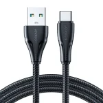 Joyroom S-UC027A11 Surpass Nabíjecí kabel USB-A (M) - USB-C (M) 3A 1.2m černá (S-UC027A11 1.2m Blac)