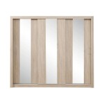 Šatní skříň Duca I 250 Barva korpusu: Antracit, Rozměry: 250 cm