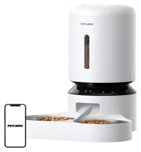 Petlibro Granary PLAF103 bílá / Dávkovač krmiva / dvojitá miska / Wifi / 5 l (PL-AF103-36W)