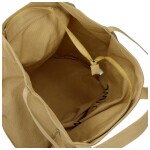 Trendy textilní dámská kabelka na rameno Bellinda, krémová