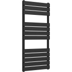 CERANO Koupelnový radiátor Claude - boční připojení - 575 W - černá matná - 1200x500 mm
