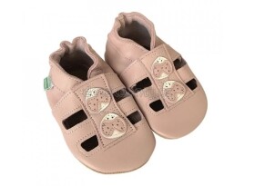 Dětské celoroční boty Hopi Hop sandálky růžové beruška Velikost: XL