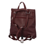 Dámský kožený kabelko batoh Semmy, bordó
