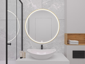 Zrcadlo Gerbinie Rozměry: 80 cm, Varianta: Osvětlení L
