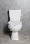AQUALINE - MANUEL WC kombi, dvojtlačítko 3/6l, spodní odpad, bílá PS8814