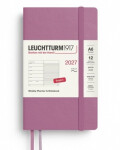 Týdenní plánovač Zápisník Dusty Rose, Pocket A6 2027, Softcover, anglicky