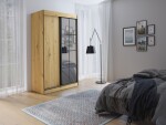 Šatní skříň Oslo II Barva korpusu: Bílá, Rozměry: 120 cm