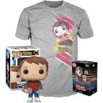 Funko POP &amp; Tee: Back to the Future - Marty w/Hoverboard (velikost M)