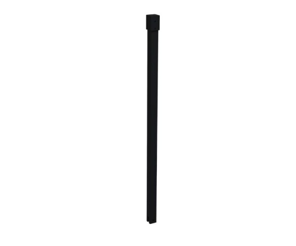 Erga Paris, stropní vzpěra pro sprchové zástěny o tloušťce skla 6(8)mm, délka 62cm, černá matná, ERG-V02-PARIS-BAR62-BK