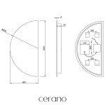 CERANO - Koupelnové LED zrcadlo Mare - 60x120 CER-476693
