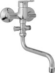JB Sanitary Nástěnná umyvadlová a sprchová baterie FINERY, rozteč 100 mm, bez příslušenství, trubkové ramínko 200 mm F10 31 30