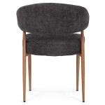 Jídelní židle, šedá, látka, CT-L5031 GREY2