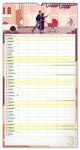 Nástěnný kalendář 2026 NOTIQUE - Rodinný plánovací XXL, 33 x 64 cm