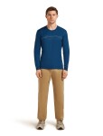ICEBREAKER Mens Mer 200 Oasis LS Crewe ICEBREAKER, Atlantis velikost: M