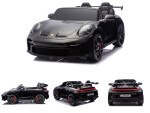 Mamido Elektrické autíčko Porsche 911 GT3 XXL + MP4 | 24V14Ah | 4x200W | Pro 2 děti | Lakované černé