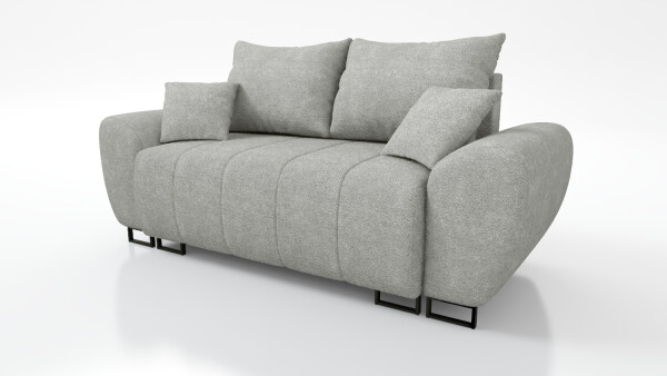 FRONTI Dvoumístná pohovka RAGNAR - světlešedá - bouclé - Centaur 2 22769