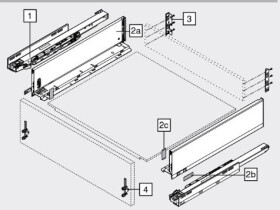 Blum K-BLUM Legrabox K 500 mm/70 kg, Blumotion/TOB, Orion šedá :: expando (260784)