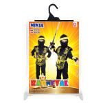 Dětský kostým Ninja žlutý, vel. S