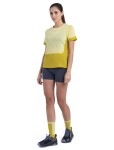 ICEBREAKER Wmns Merino 125 ZoneKnit™ Energy Wind SS Tee, Lux/Lucid/Cb (vzorek) velikost: S
