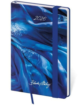 Diář 2026 týdenní kapesní Vario - Matragi Blue s gumičkou