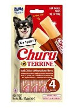 Churu Dog Terrine kuřecí s araš.másl. plemena S 4x15g