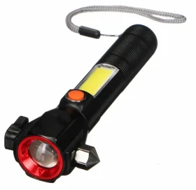 SIXTOL CAR LAMP SAFETY / Svítilna do auta bezpečnostní s magnetem / 300 lm / COB LED / USB (SX3213)